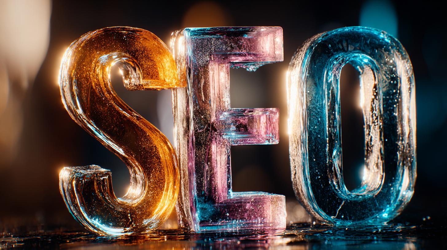 SEO Schriftzug aus Glas im Kontext des Google News Update 2025