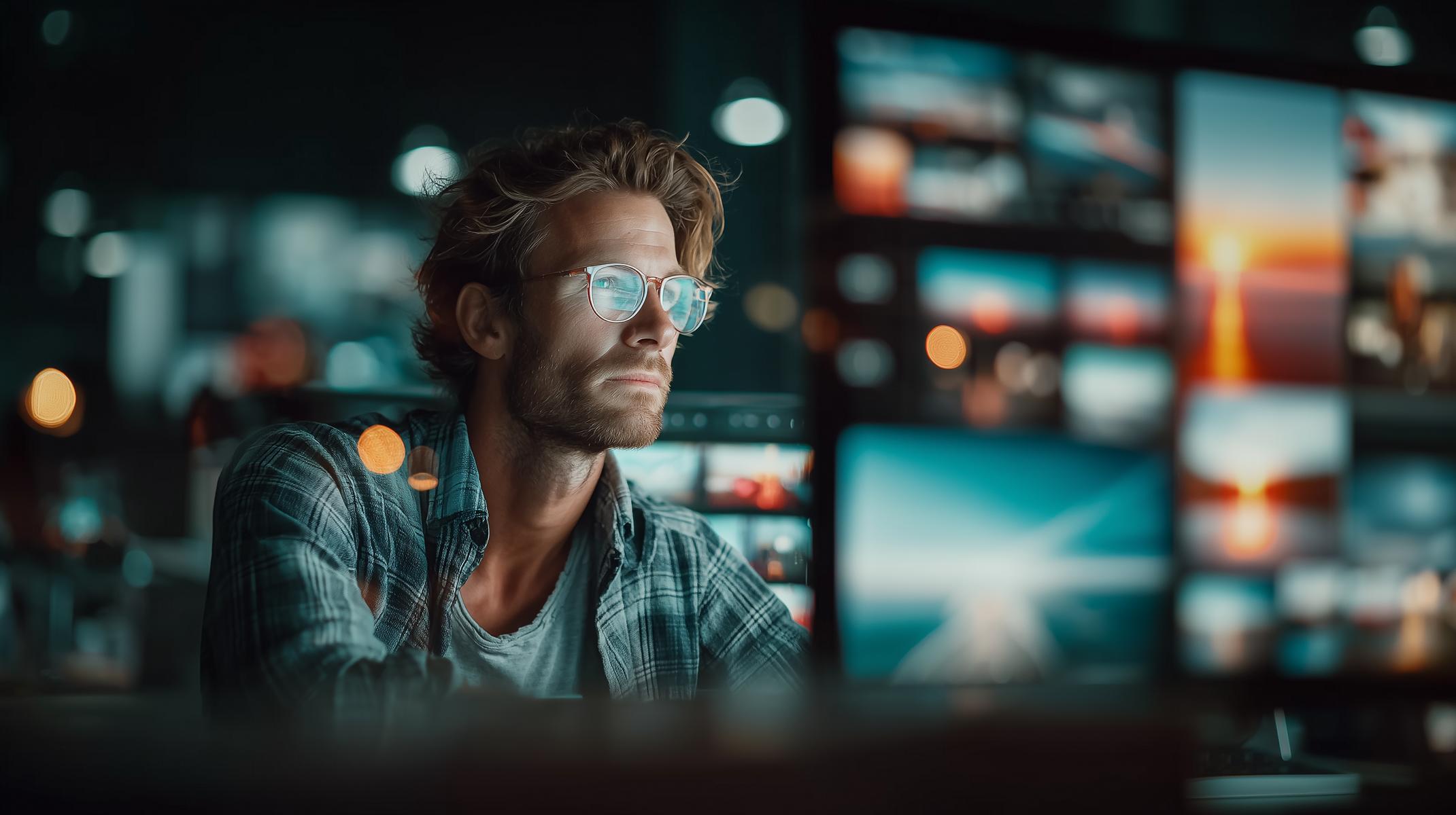 Ein Mann erstellt Content - Social Media Marketing Preise 2026 basieren auf klaren Prozessen