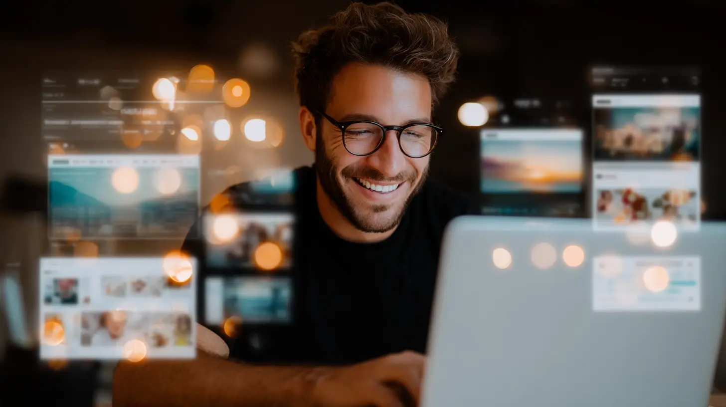 Zufriedener Website Betreiber bei laufender technischer Betreuung und Wartung