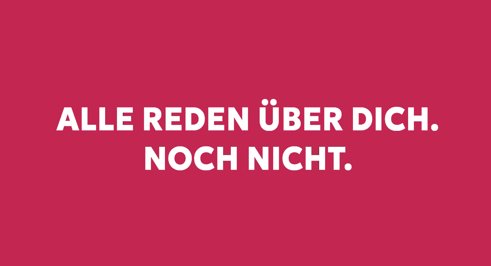 Alle reden über dich noch nicht. Schriftzug Social Media Agentur Lennestadt