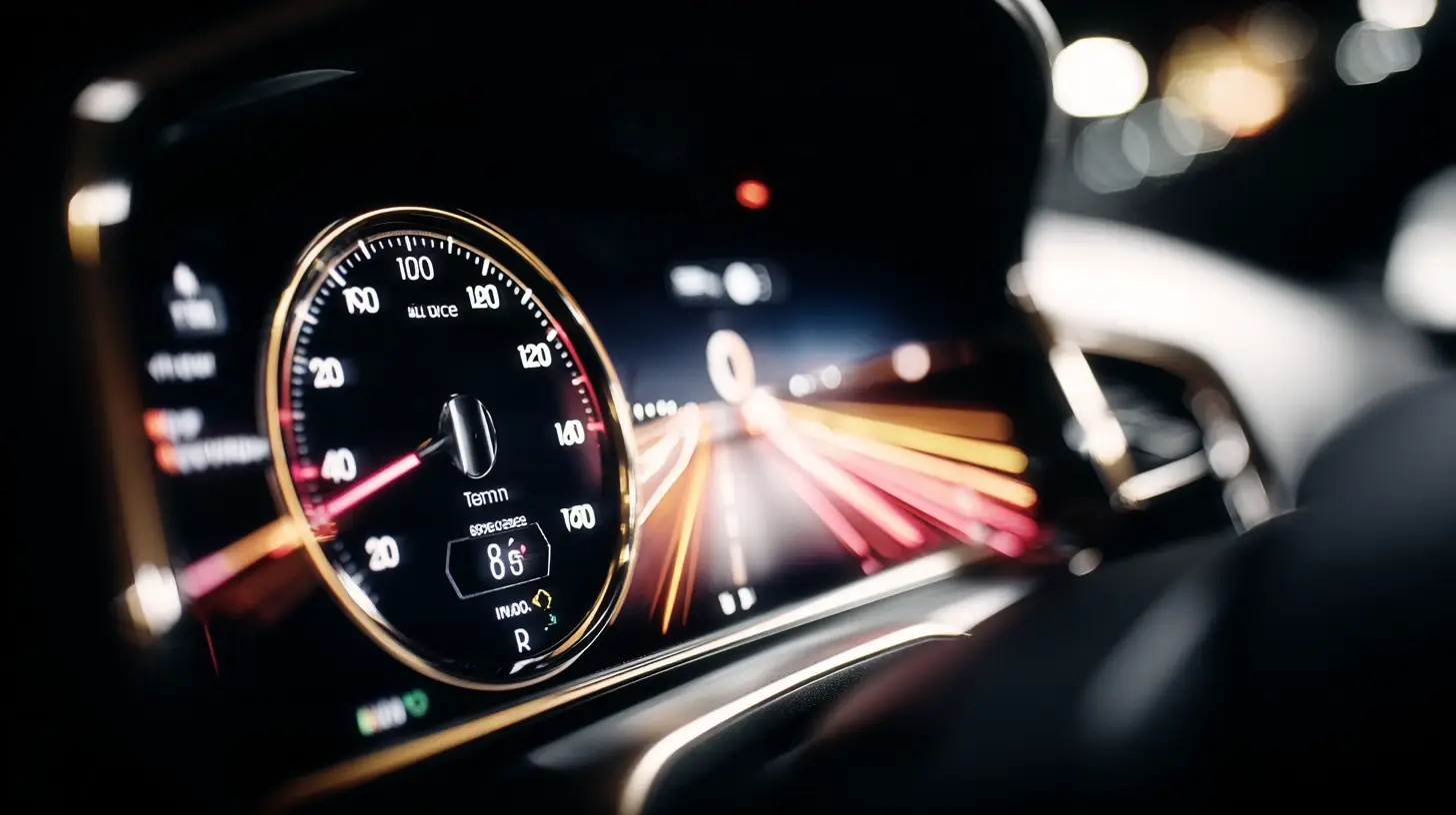 LinkedIn Algorithmus 2026 Ranking-Signale dargestellt als Tacho-Dashboard mit Geschwindigkeitsanzeige als Metapher für Dwell Time und Verweildauer als wichtigstes Signal