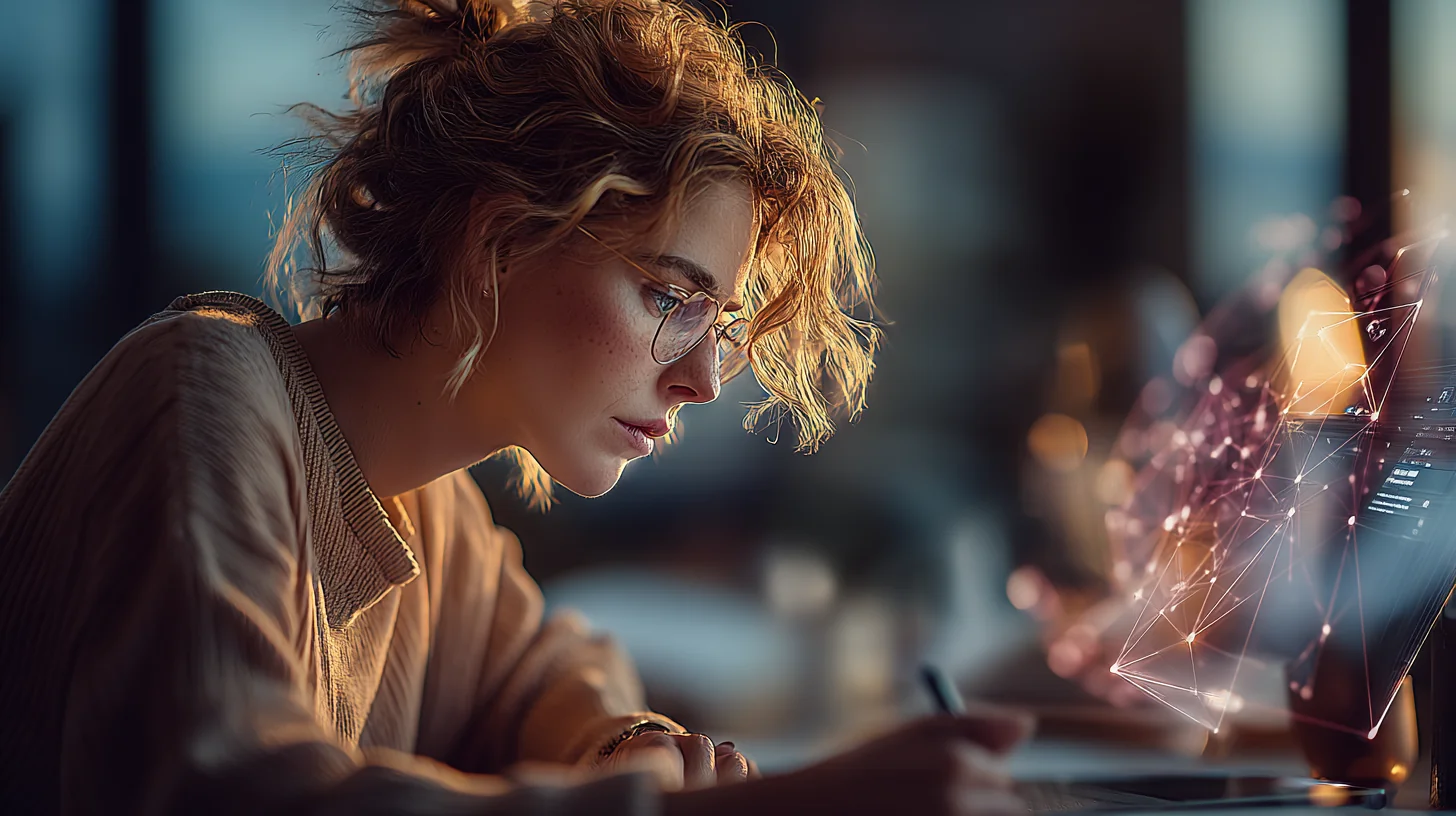 Marketing-Strategin arbeitet mit KI als Co-Pilot im Digital Marketing 2026