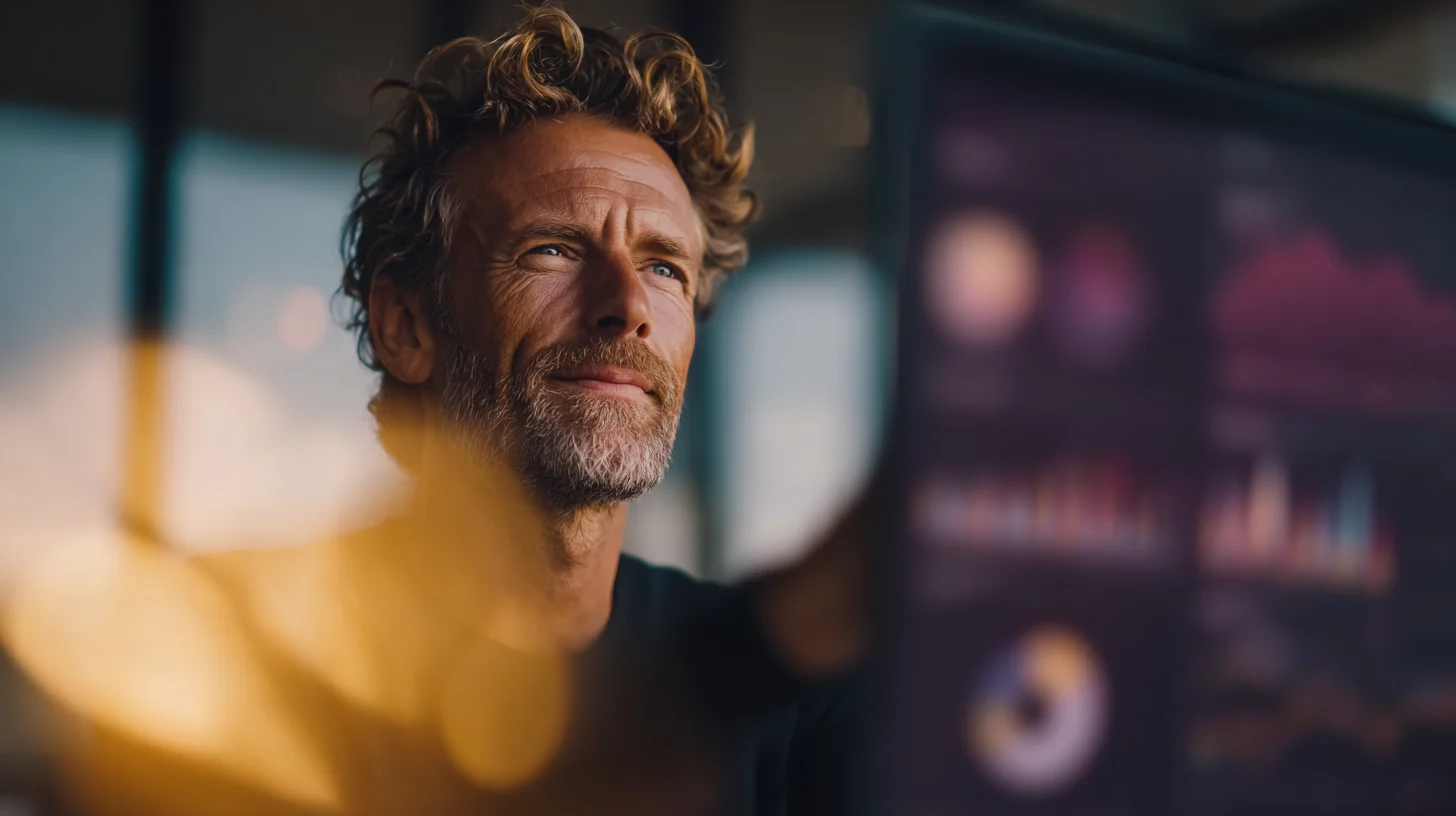 Futuristisches Marketing-Kommandozentrum mit holographischen Dashboards, ein KI-Agent orchestriert mehrere Tools gleichzeitig